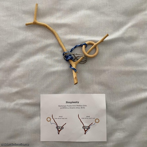 Simplexity, IPP35 Exchange Puzzle by the late Dr. Markus Götz