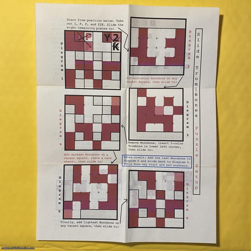 Slide-Trom-Bones, Harry Nelson/Wayne Daniel Exchange Puzzle from IPP20, Los Angeles 2000