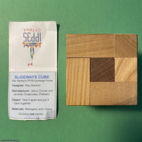 Slideways Cube by Ray Stanton (IPP35 Exchange Puzzle made by Pelikan)