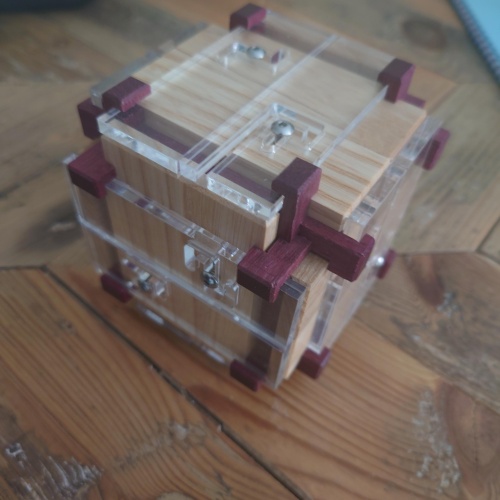 Split Maze Burr (Maple and Purpleheart)