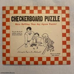 Checkerboard Puzzle, over 80 years old!