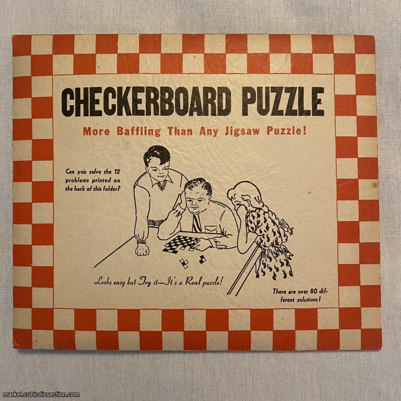 Checkerboard Puzzle, over 80 years old!