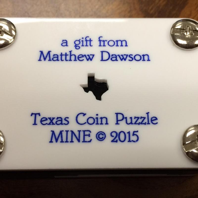Texas Coin Puzzle by MINE-- FUNDRAISER