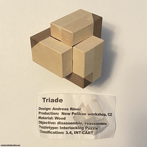Triade by Andreas Röver and Pelikan, IPP32 Exchange Puzzle