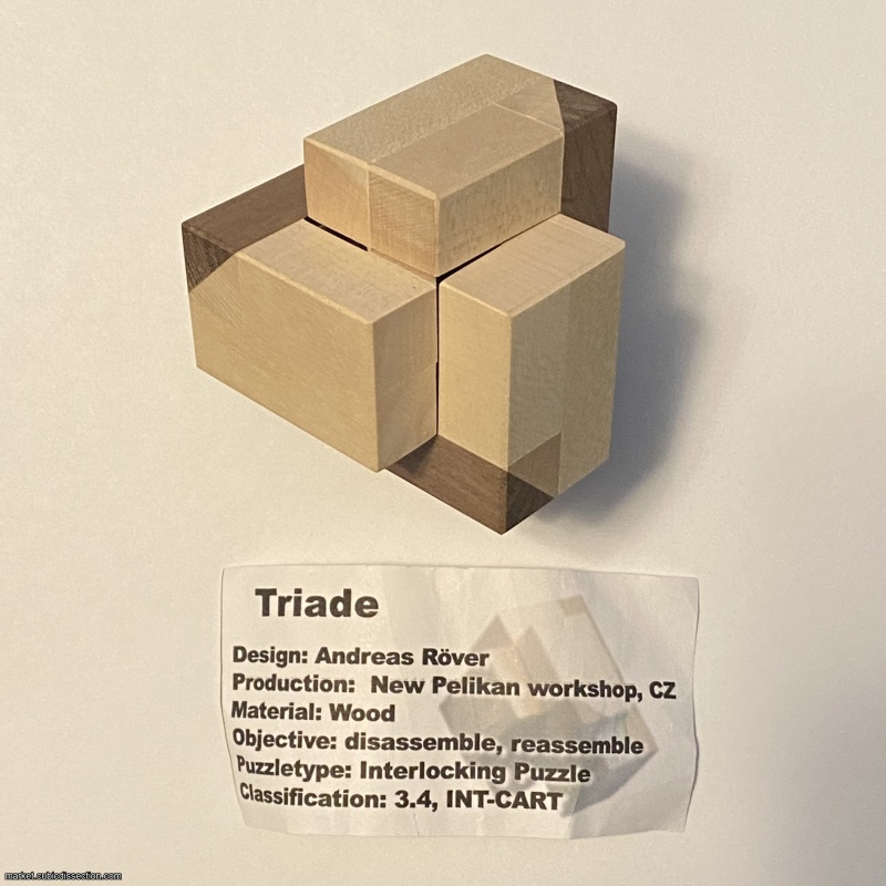 Triade by Andreas Röver and Pelikan, IPP32 Exchange Puzzle