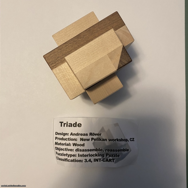 Triade by Andreas Röver and Pelikan, IPP32 Exchange Puzzle