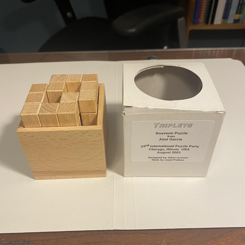 Triplets made by Josef Pelikan, IPP23 Exchange Puzzle