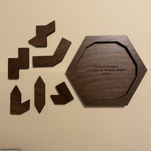 TrisquareEnigma by William Waite, IPP23 Exchange Puzzle (Chicago, 2003)