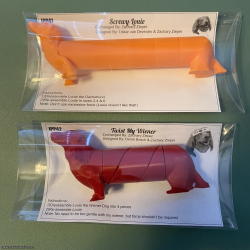 Woof! Woof!   N-ary and Helical Burr dogs from recent IPPs:  Oskar and Derek Bosch