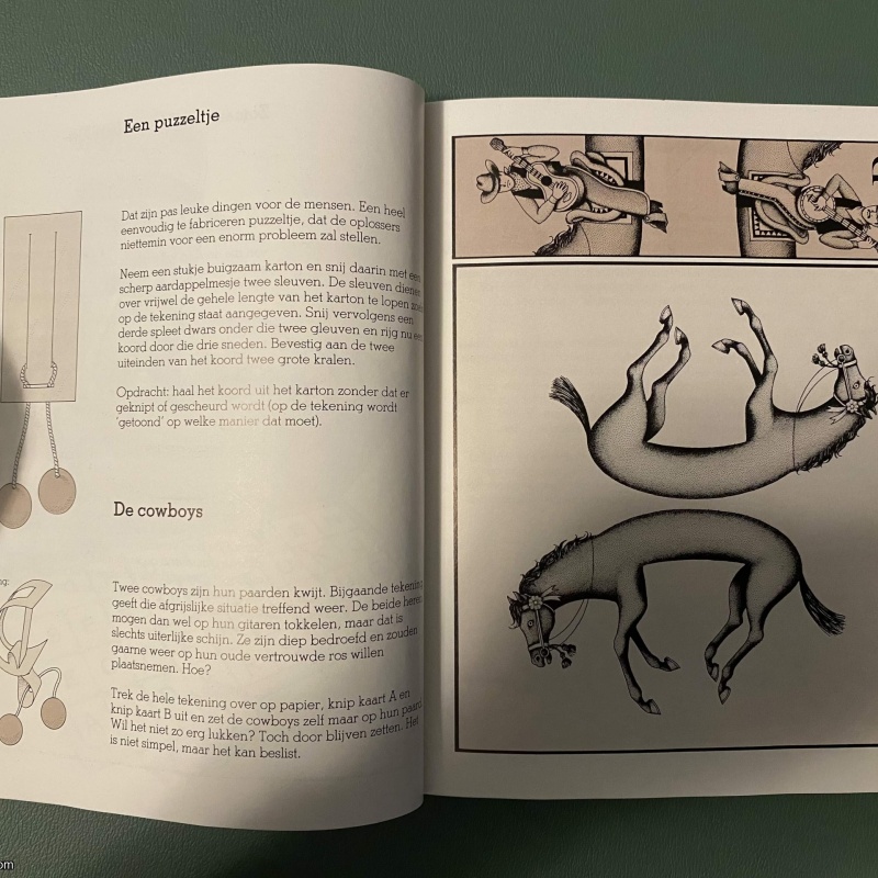 Dutch Puzzle Book by van Delft and Botermans (featuring a BEAUTIFUL vanish puzzle)