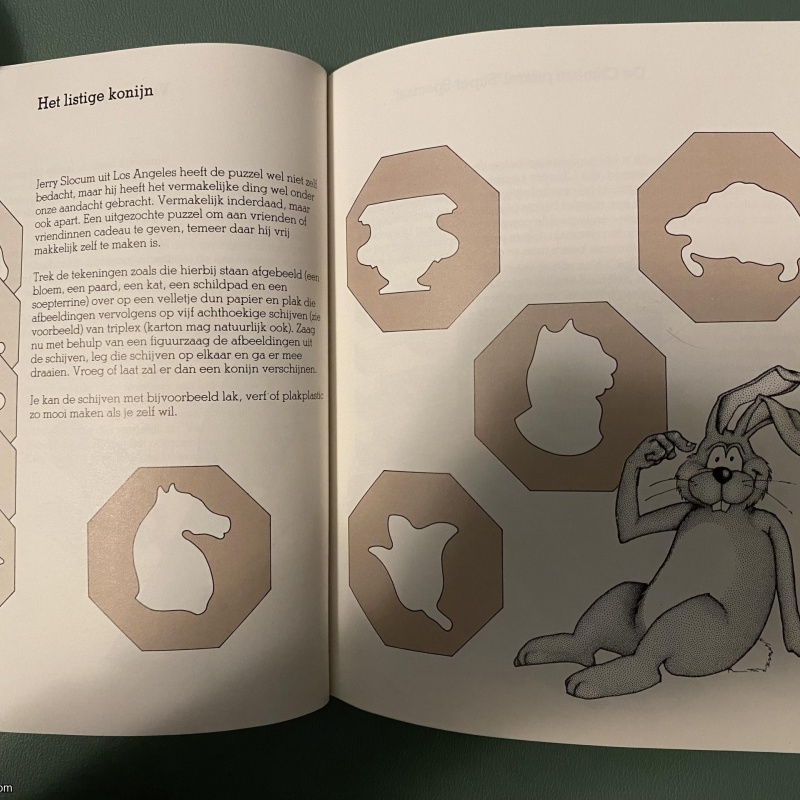 Dutch Puzzle Book by van Delft and Botermans (featuring a BEAUTIFUL vanish puzzle)