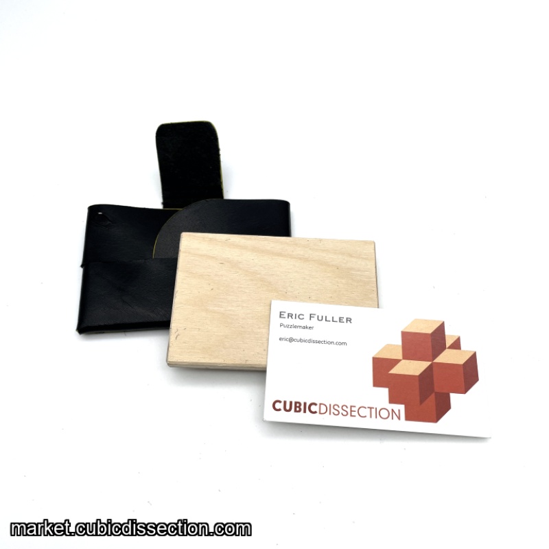 Cartesian Wallet by Akio Yamamoto Seconds Copy - Black Leather