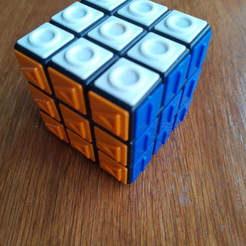 Vintage Blind Rubik&#039;s Cube