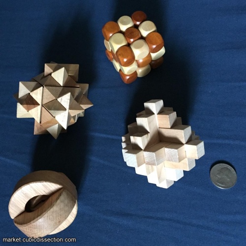 Set of 4 Wooden Puzzles