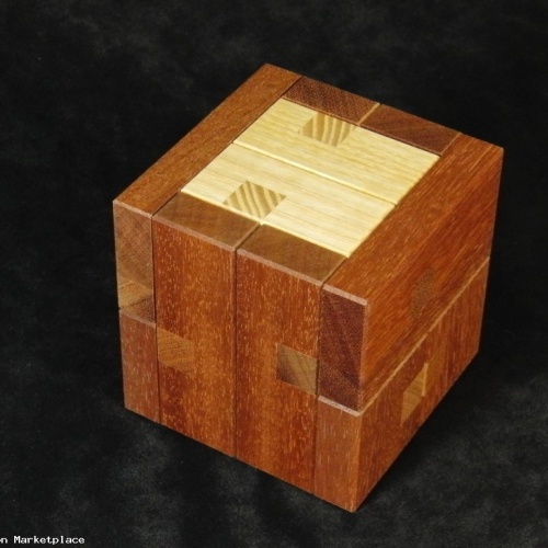 Cubic Burr (Special copy solid Mahogany)