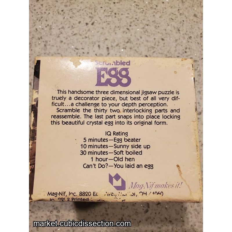 Scrambled Egg 3D Puzzle Original Late 70s?