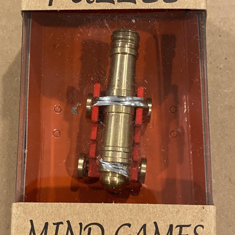 Brass Cannon Puzzle