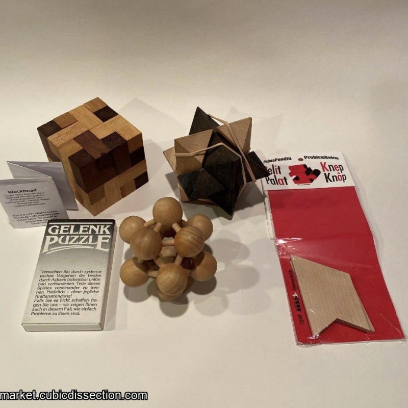 Lot of 6 Puzzles inlcuding Blockhead