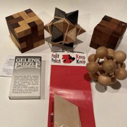 Lot of 6 Puzzles inlcuding Blockhead