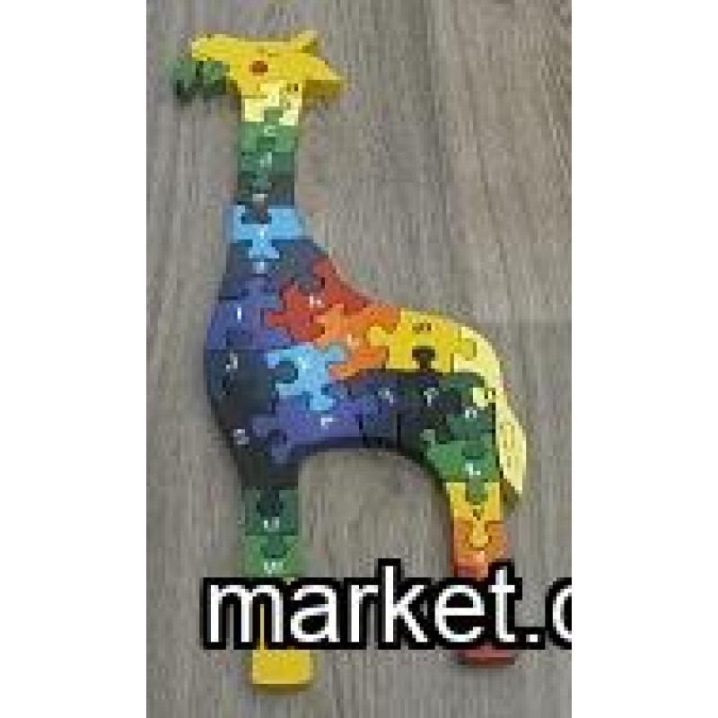 Giraffe - alphabet puzzle - 50cm high!