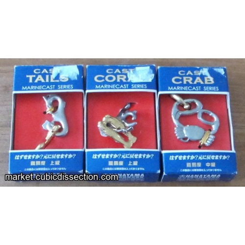 Hanayama Marine cast series Crab, Coral & Tails