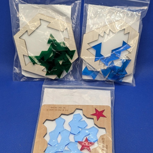 3 MINE Packing Tray Puzzles: Star Forming Region,Z1*8,& Z2*5a