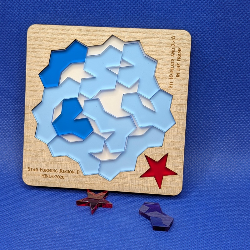 3 MINE Packing Tray Puzzles: Star Forming Region,Z1*8,& Z2*5a