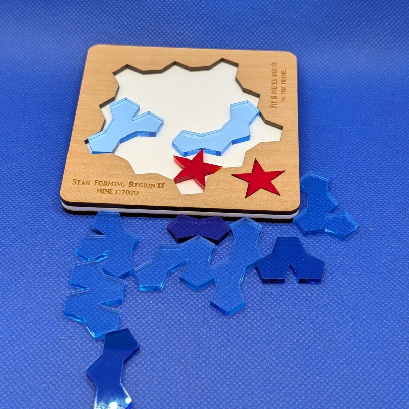 3 MINE Packing Tray Puzzles: Star Forming Region,Z1*8,& Z2*5a