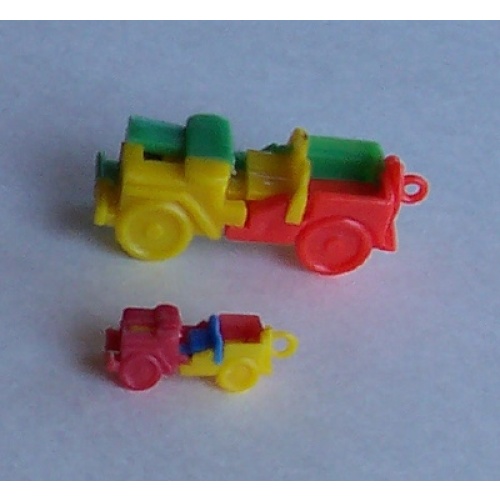 Vintage Miniature JEEP Keychain Puzzle