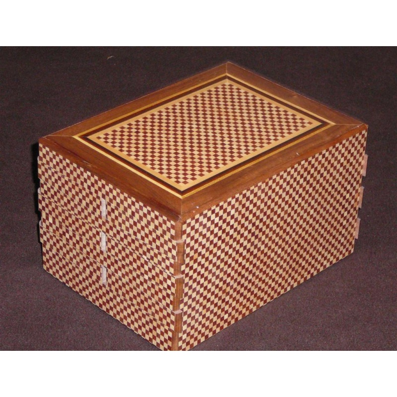 72 step japanese puzzle box UNIQUE PATTERN-Yamanaka