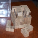 Puzzle with NONAME. (i just dont know it) 4x4 Cube with metal bars