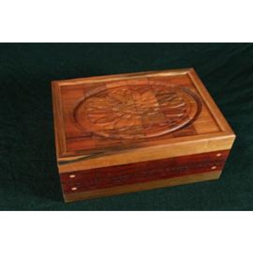 Robert Yarger - Stickman Tile Puzzle Box- Sunflower