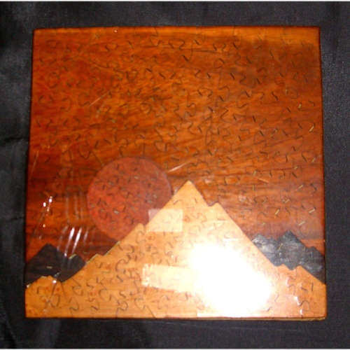 Steve Malavolta? - Wood Jigsaw, Landscape, Maple, Ebony, Cherry, Mahogany