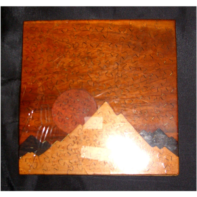 Steve Malavolta? - Wood Jigsaw, Landscape, Maple, Ebony, Cherry, Mahogany