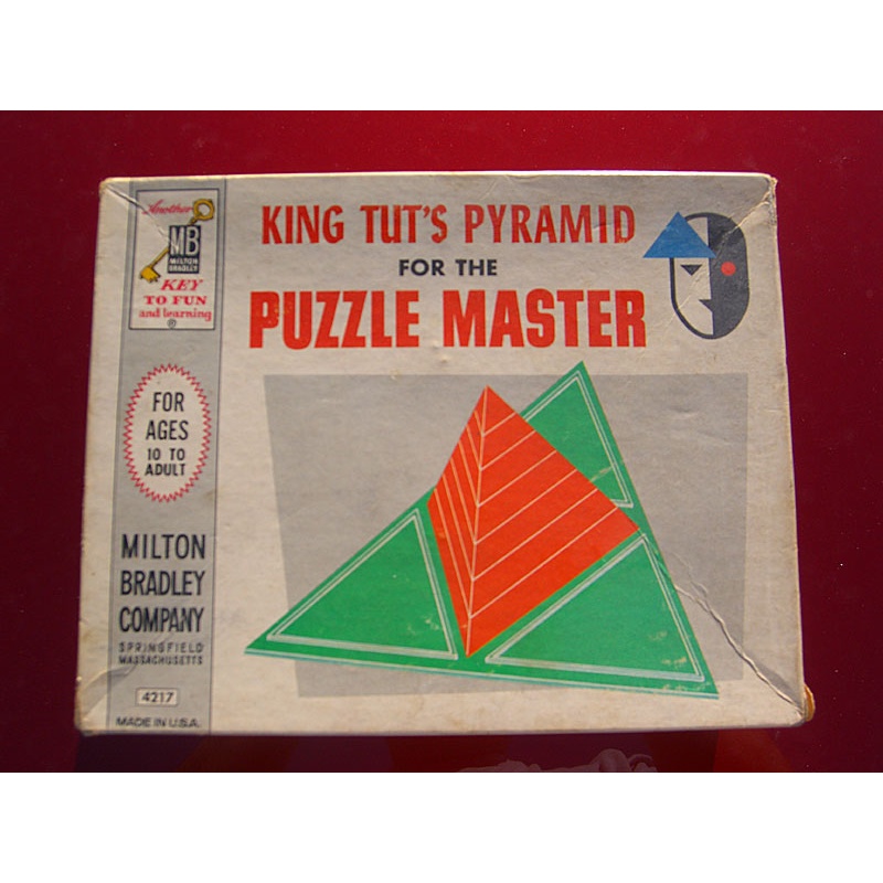 King Tuts Pyramid Milton Bradley 1962 Puzzle and Art! Rare!