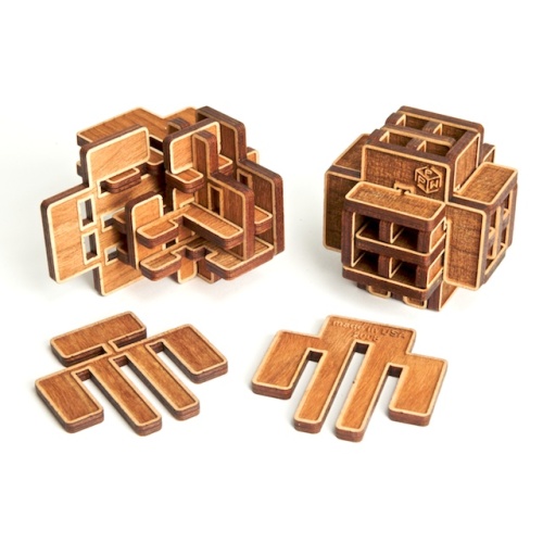Ronald Kint-Bruynseels - Tubular Burr Box (Cherry) by Pacific Puzzleworks (Lee Krasnow)
