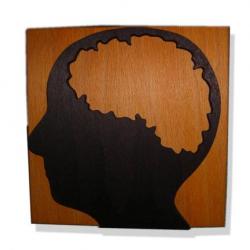 Very Unusual and Difficult  &quot;Brain&quot; Jigsaw Wood