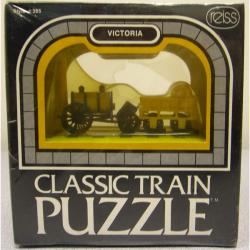 Vintage 3D Train Puzzle! Reiss Games Inc. NIB