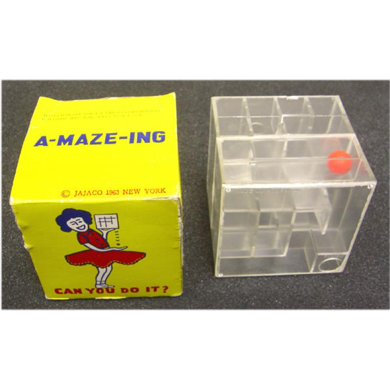 A-MAZE-ING Vintage Clear Cube Maze