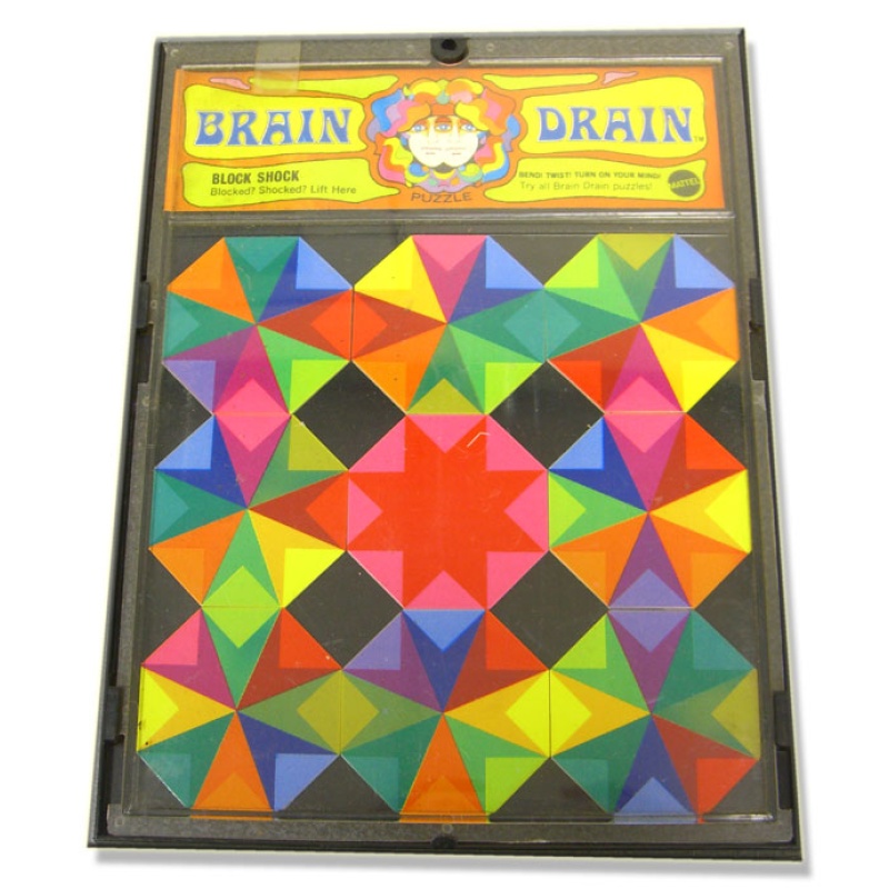 BRAIN DRAIN  Vintage Pop Art Puzzle Psychedelic! 1969