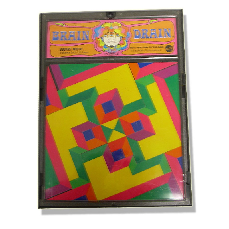 BRAIN DRAIN  Vintage Pop Art Puzzle Psychedelic! 1969