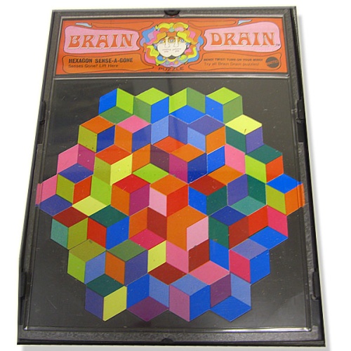 BRAIN DRAIN  Vintage Pop Art Puzzle Psychedelic! 1969