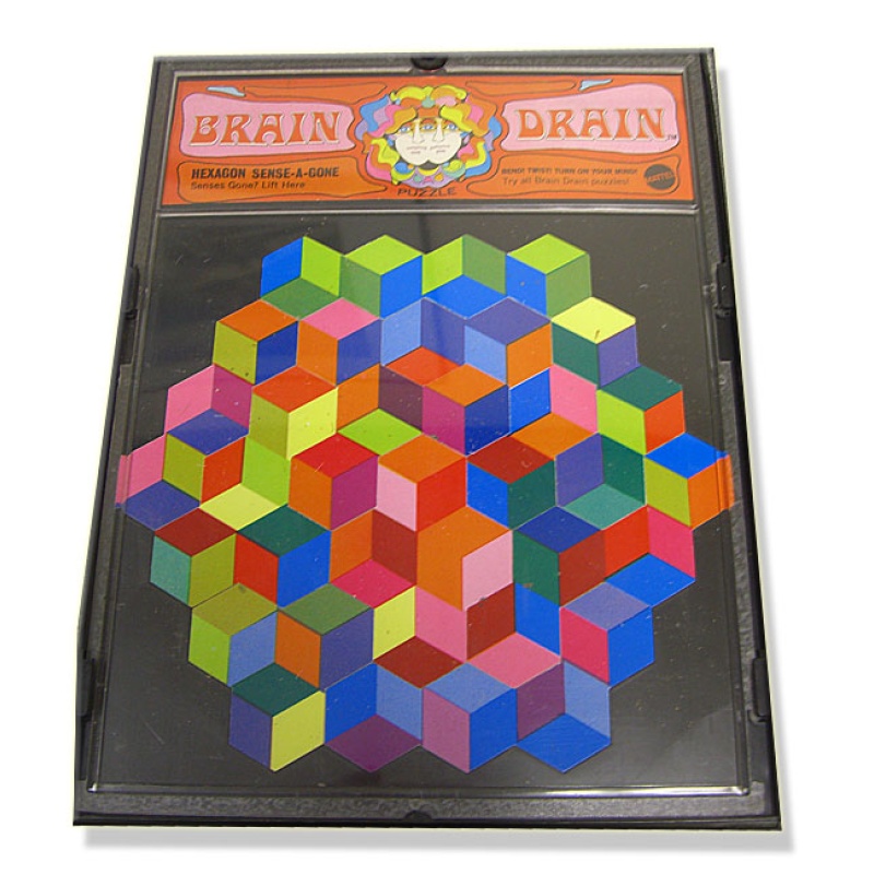 BRAIN DRAIN  Vintage Pop Art Puzzle Psychedelic! 1969