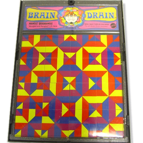BRAIN DRAIN  Vintage Pop Art Puzzle Psychedelic! 1969