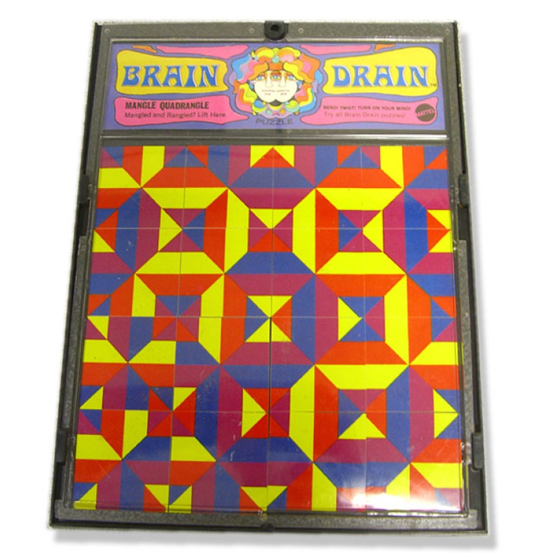 BRAIN DRAIN  Vintage Pop Art Puzzle Psychedelic! 1969