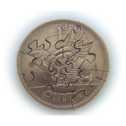 1963 Cut Coin Jigsaw Puzzle