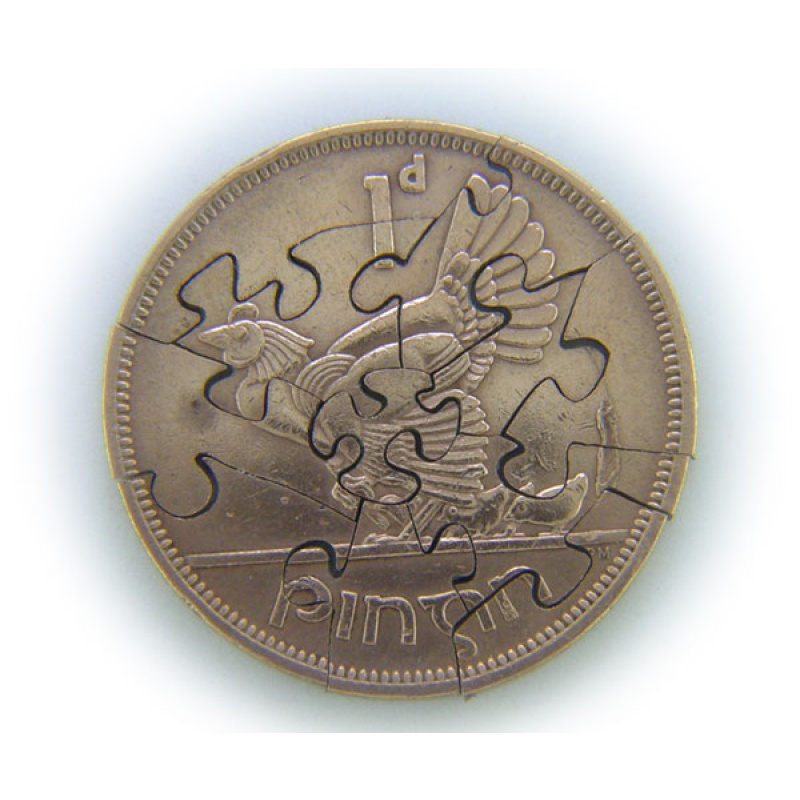 1963 Cut Coin Jigsaw Puzzle