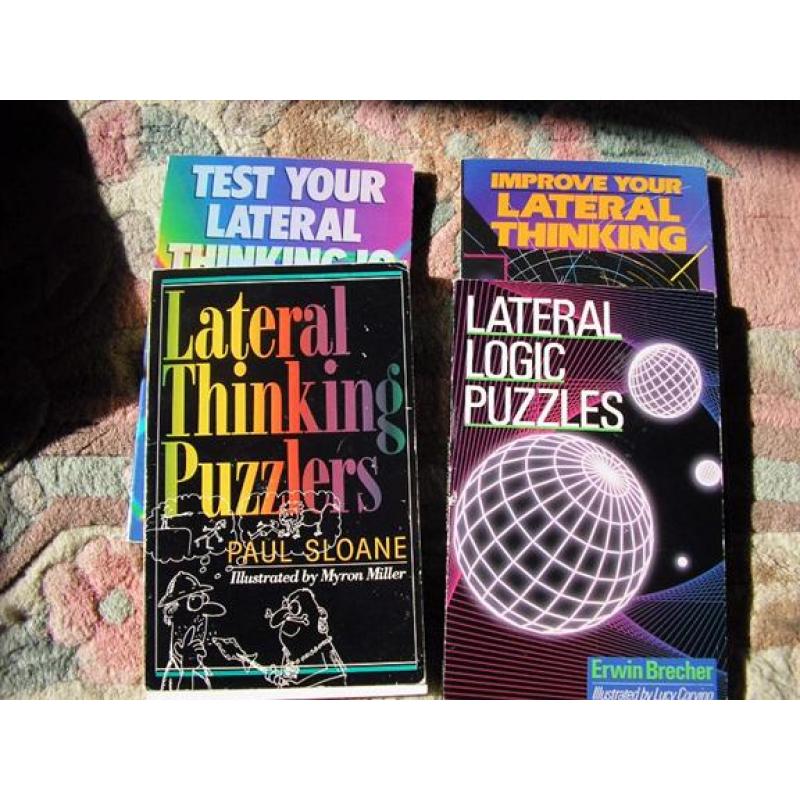 Lateral Thinking Puzzlers, Paul Sloane, Sterling Publishing, four books