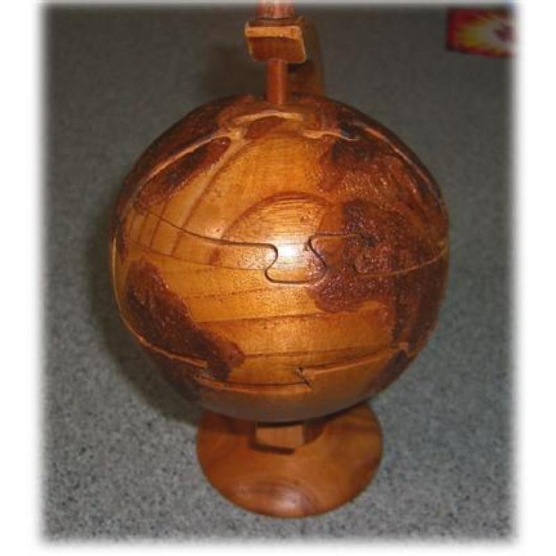 3D Wood Globe Puzzle B &amp; P