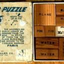 The Flying Puzzle, vintage sliding block puzzle
